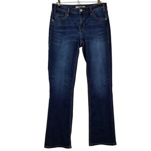 Rock & Roll Denim Riding Jeans Womens 29x34 Mid Rise Bootcut Dark Wash Stretch